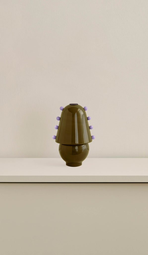 In Common With Small Blown Glass Gemma Table Lamp