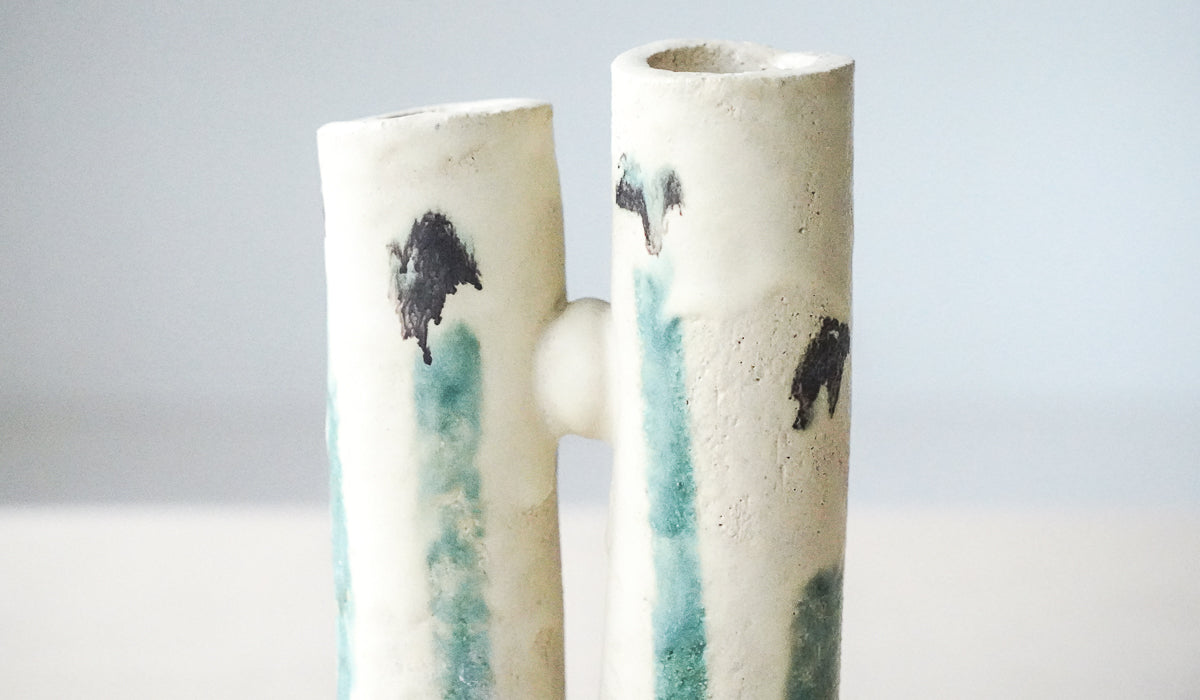 Jordan McDonald Double Stem Vase No. 10