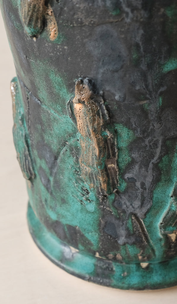 Jordan McDonald Green Column Vase No. 9