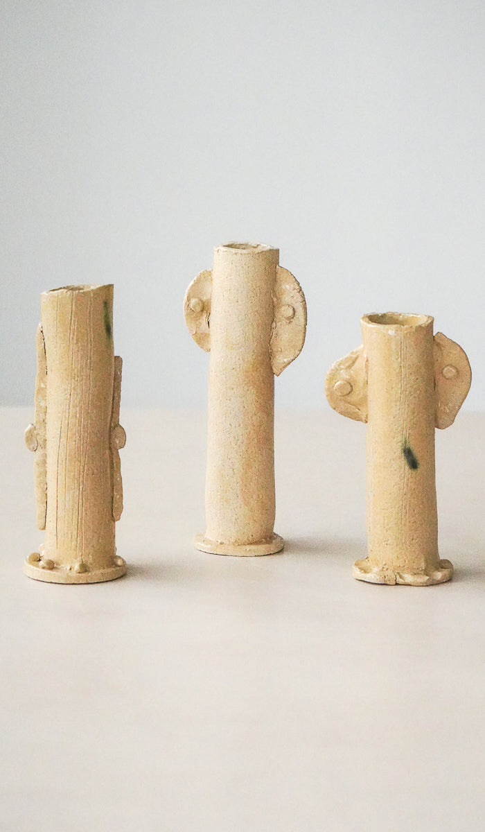 Jordan McDonald Trio of Cylinder Stem Vases