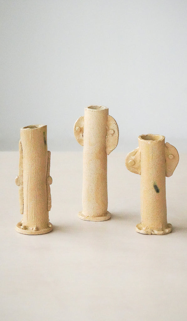 Jordan McDonald Trio of Cylinder Stem Vases