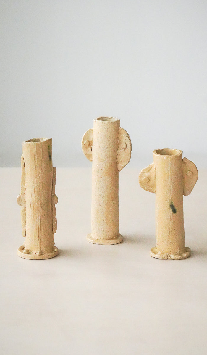 Jordan McDonald Trio of Cylinder Stem Vases