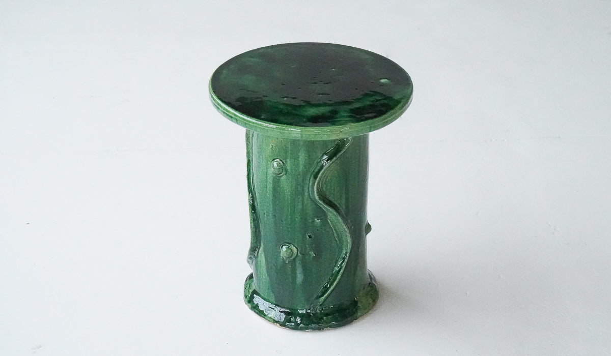 Jordan McDonald Bottle Green Ceramic Side Table