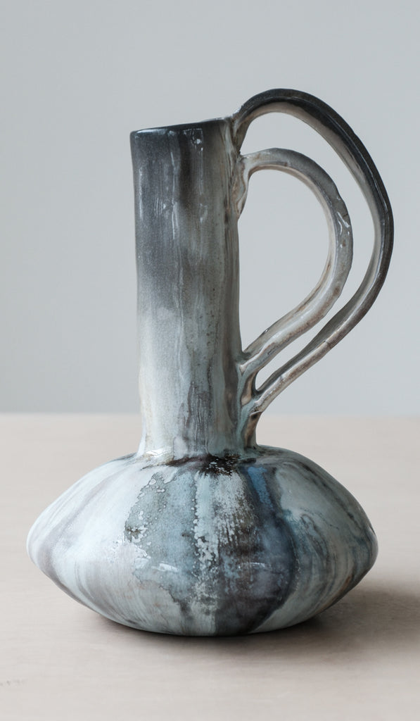 Mondays Soda Fired Bottle Vase with Handle - Spartan Shop