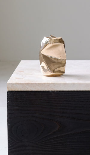 Nancy Pearce Cast Bronze Crushed Can