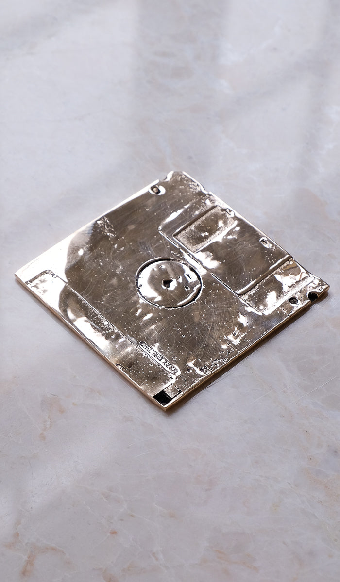 Nancy Pearce Cast Bronze Floppy Disk