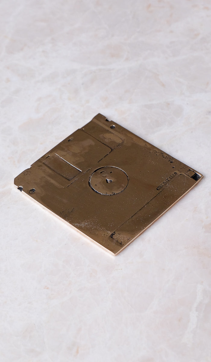 Nancy Pearce Cast Bronze Floppy Disk