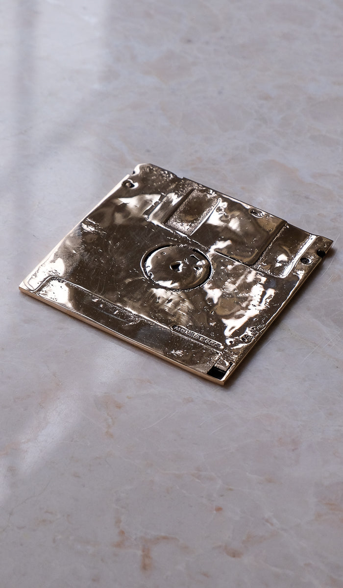 Nancy Pearce Cast Bronze Floppy Disk