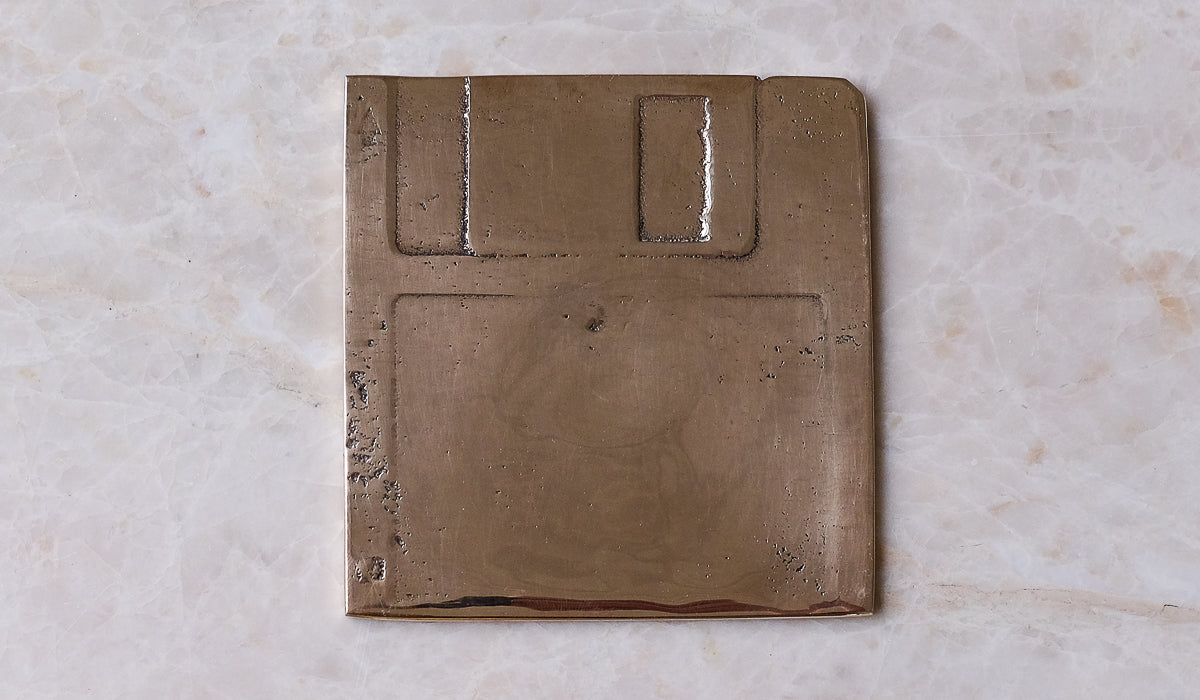 Nancy Pearce Cast Bronze Floppy Disk