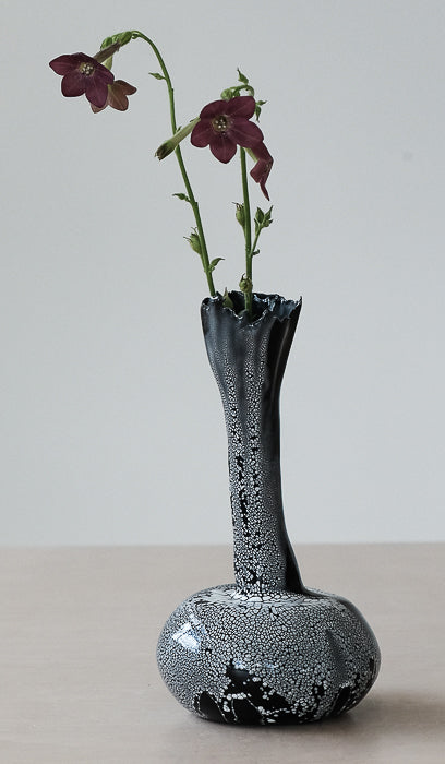 Nathalee Paolinelli Black Coral Orb Vase