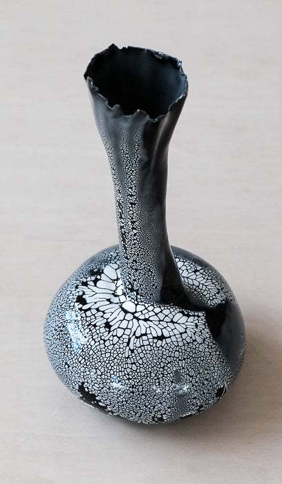 Nathalee Paolinelli Black Coral Orb Vase