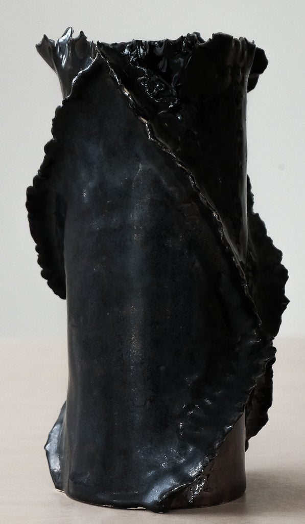 Nathalee Paolinelli Black Harlequin Vase