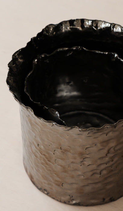 Nathalee Paolinelli Double Cylinder Imprint Vase