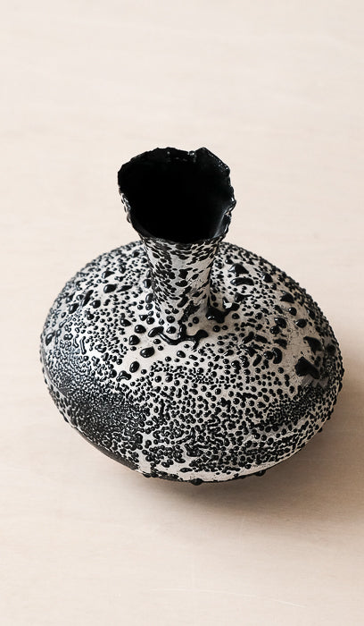 Nathalee Paolinelli Gray Coral Orb Vase