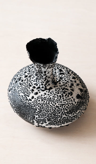 Nathalee Paolinelli Gray Coral Orb Vase