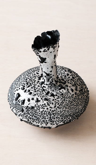 Nathalee Paolinelli Gray Coral Orb Vase