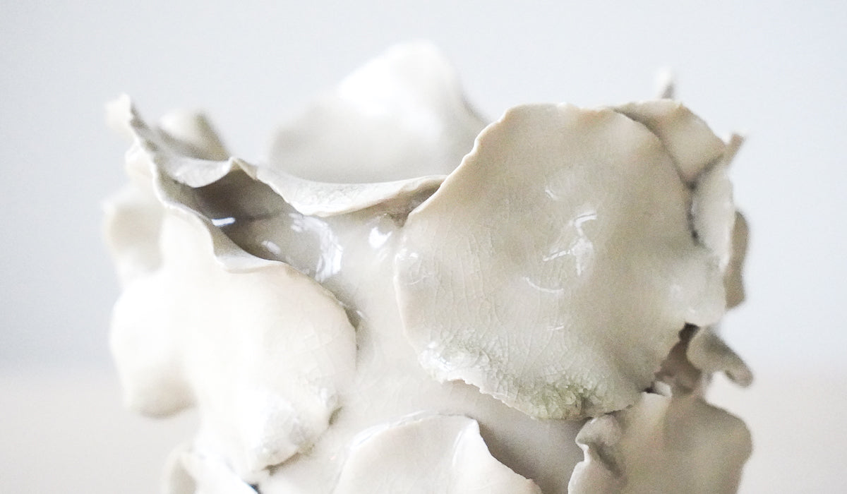 Nathalee Paolinelli White Petal Vase No. 13