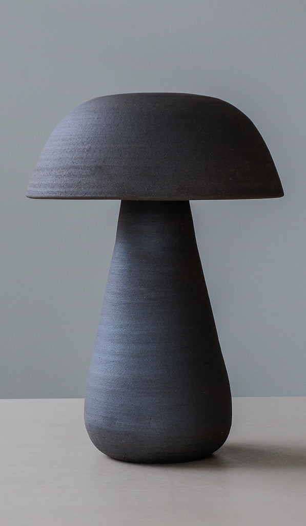 IN STOCK Nicholas Bijan Pourfard Dark Brown Mushroom Table Lamp