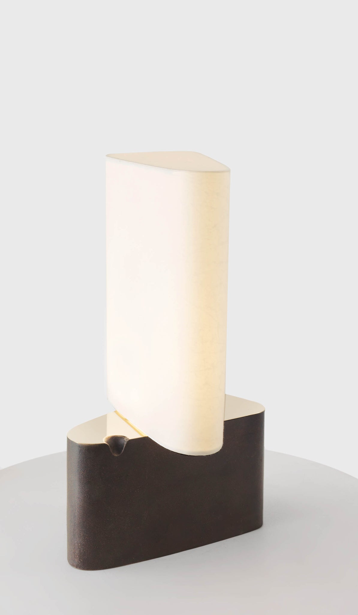 Resident Blackened Cast Bronze Fulcrum Table Lamp