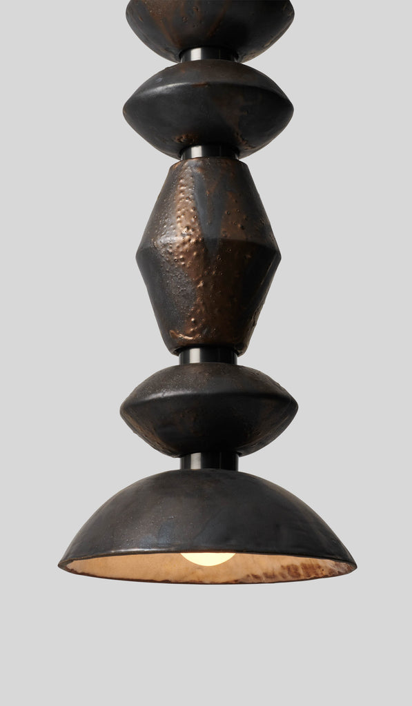 Rosie Li Pilar Mixed 06 Column Round Pendant