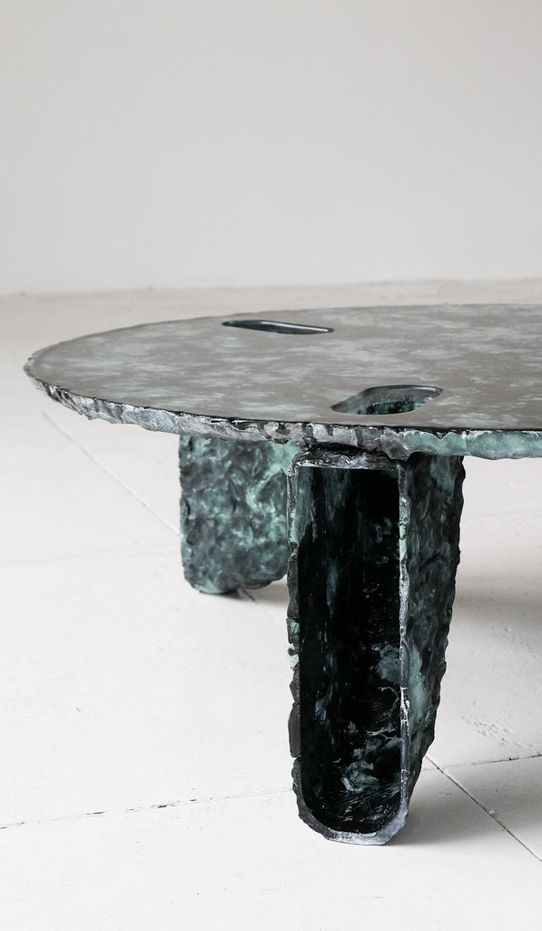 Ross Hansen Green Molded Coffee Table