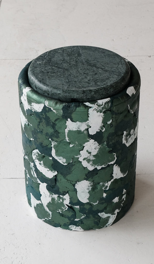 Ross Hansen Green Barrel Table