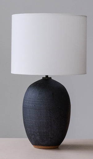 IN STOCK Victoria Morris Dark Lichen Large Oval Table Lamp No. 1