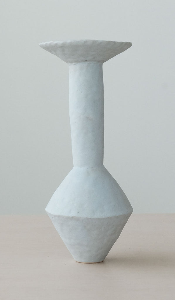 Giselle Hicks Pale Grey Diamond Vessel with Funnel