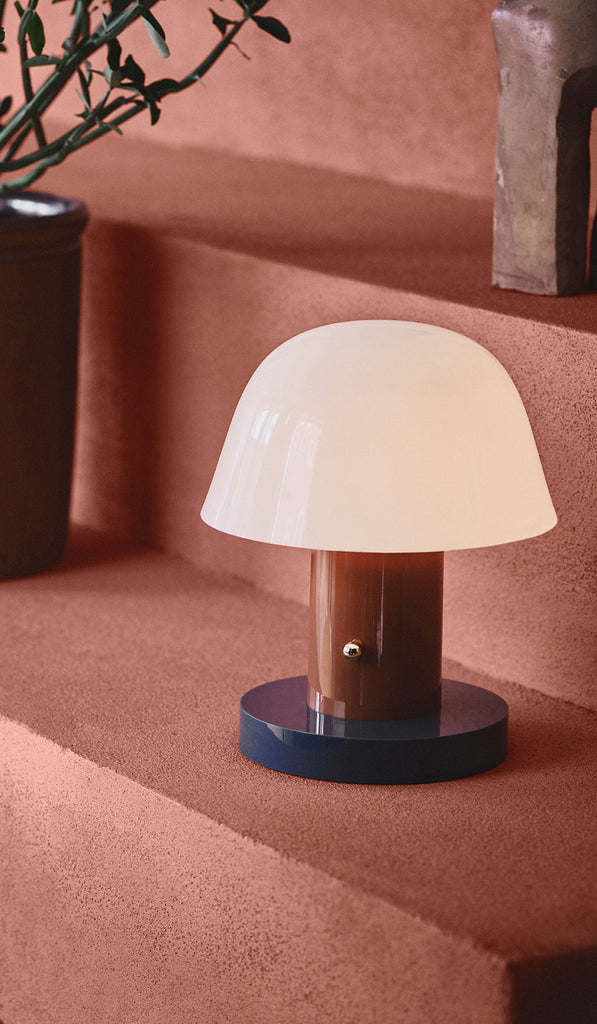Setago Portable Table Lamp - Rust/ Thunder