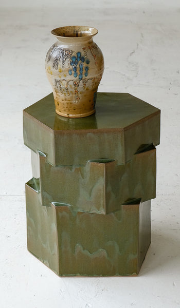 B Zippy XL Tall Triple Tier Hex Side Table