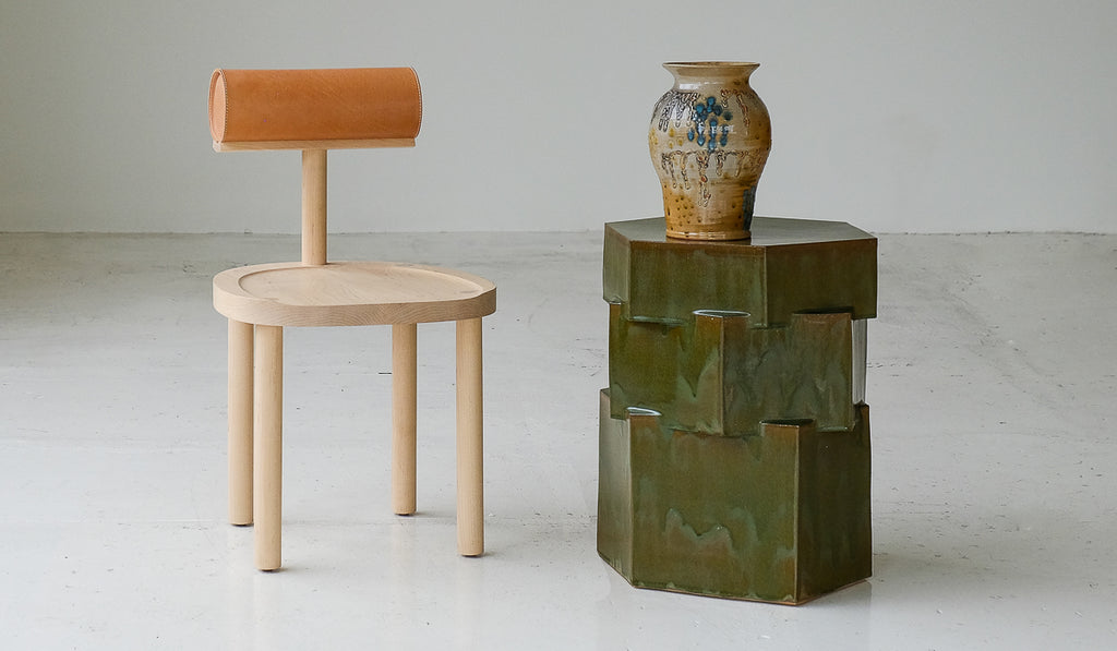 B Zippy Aniline Green XL Tall Triple Tier Hex Side Table - Spartan Shop