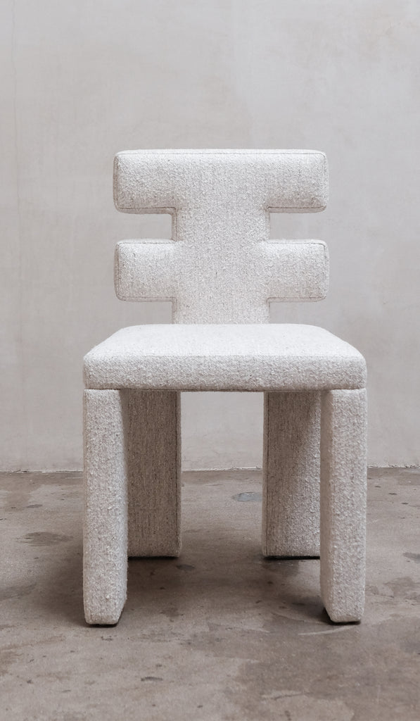 Estudio Persona Off White Linen H Chair