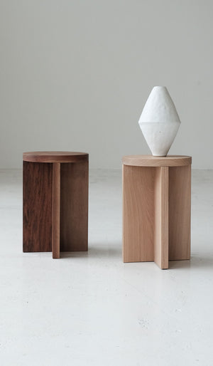 Material Round Narrow Foundation Stool / Side Table