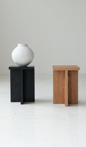 Material Square Foundation Stool / Side Table