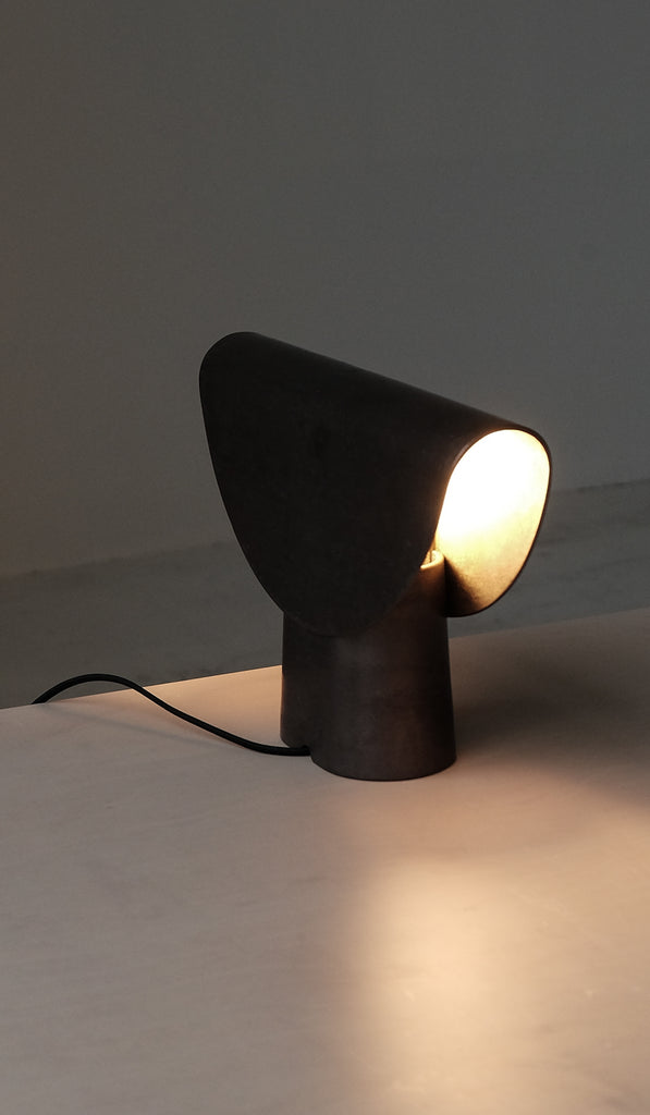 Studio Henry Wilson Blackened Cast Bronze Fold Table Lamp
