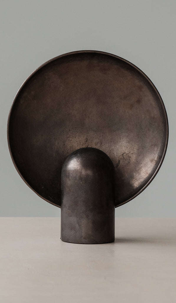 IN STOCK Studio Henry Wilson Blackened Cast Bronze Surface Sconce Table Lamp