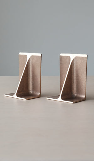 Pair of 2 Studio Henry Wilson Cast Bronze Fin Bookends
