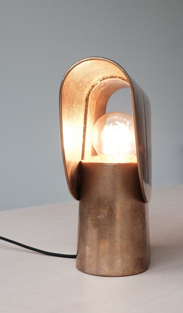 Studio Henry Wilson Polished Cast Brass Fold Table Lamp