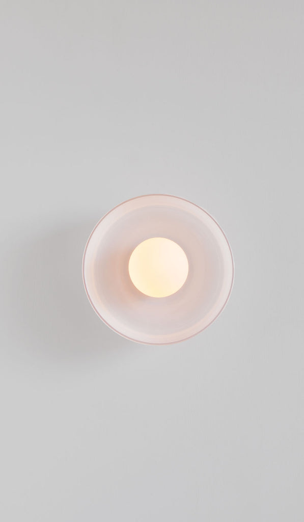 In Common With Opaline Blown Glass Disc Surface Mount