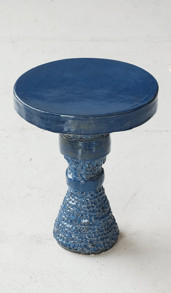 Mother of God Indigo Pedestal Table No. 2