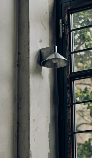 Studio Henry Wilson Polished Cast Stainless Steel Conical Wall Light