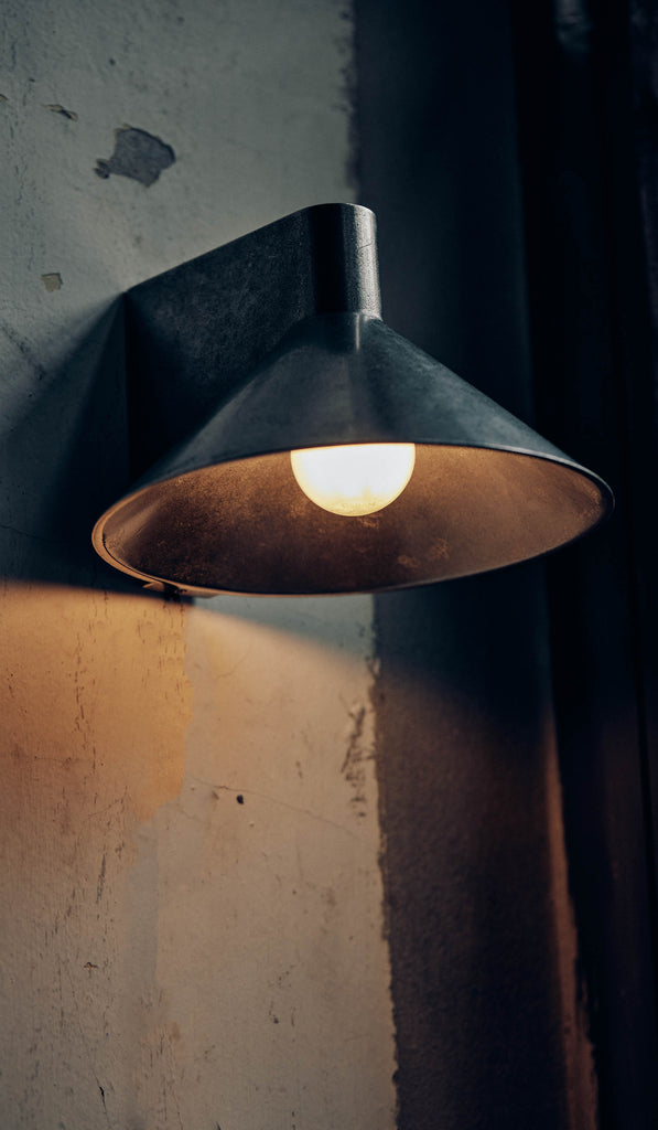 Studio Henry Wilson Polished Cast Stainless Steel Conical Wall Light